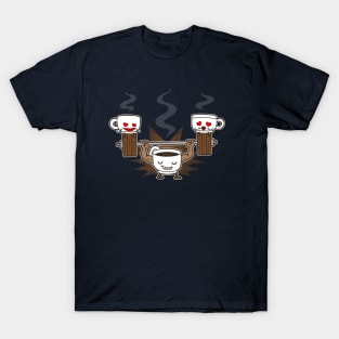 Funny Coffee Gym Lifting Coffee Lover T-Shirt